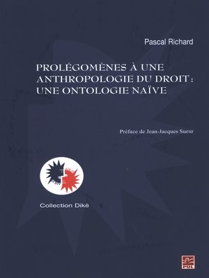 cover image of Prolégomènes à une anthropologie du droit